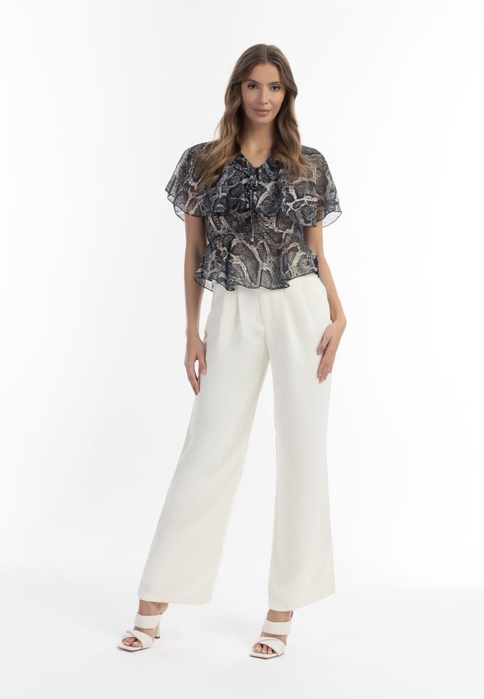 Faina Blouse Dames zwarte slang