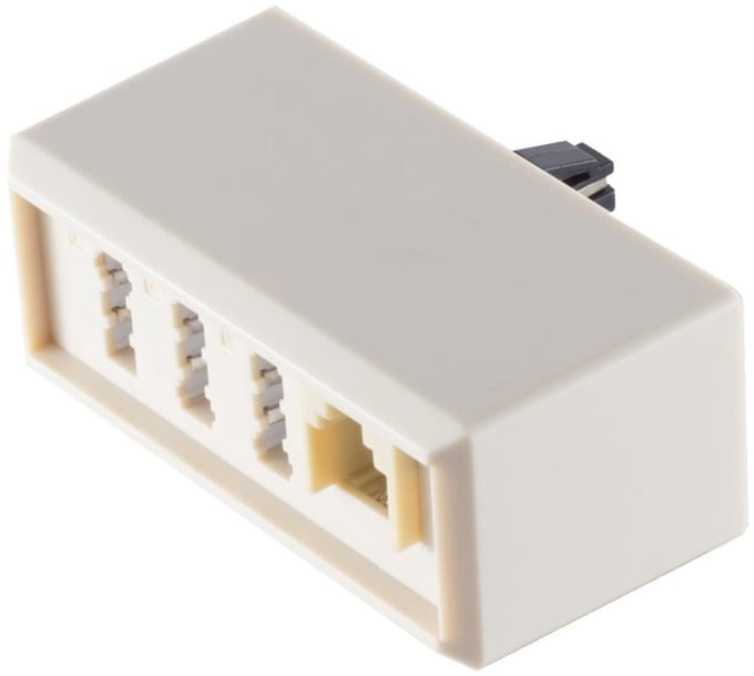 TAE-F (m) - 2x TAE-F + TAE-N + RJ11 (v) aansluitbox