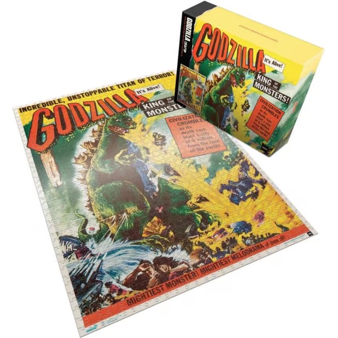 Super7 1000pc Godzilla King of the Monsters Puzzle (U.S. release one sheet poster)