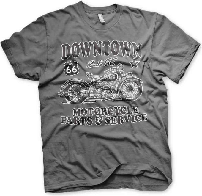Route 66 Heren Tshirt -XL- Downtown Service Grijs