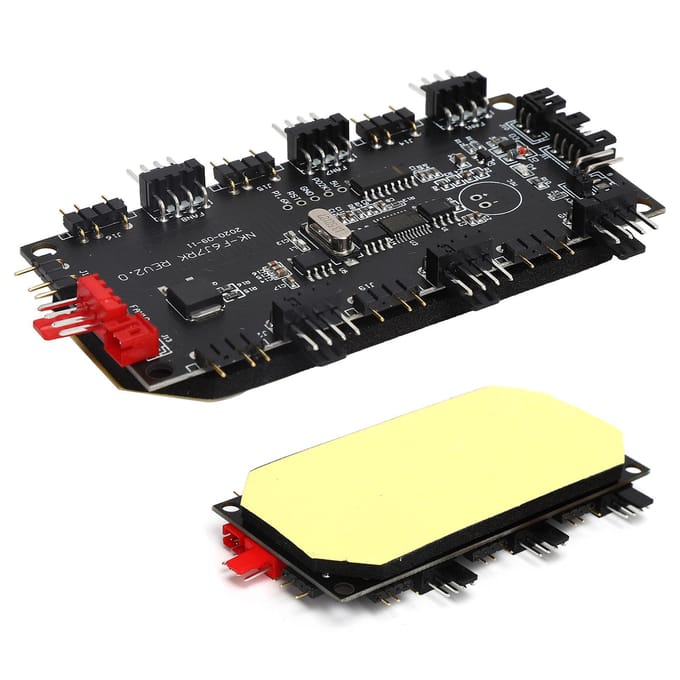 LED Lichtcontroller PCB Voeding Ventilator Hub 43 Pin ARGB Splitter Draadloze Afstandsbediening gray