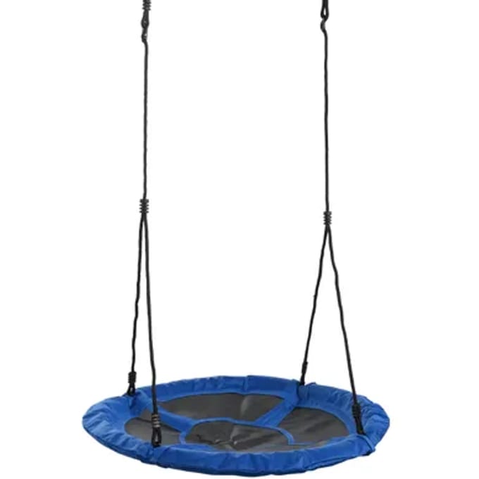 Swingking Schommel Rechthoekig Blauwe Canvas Ø98cm