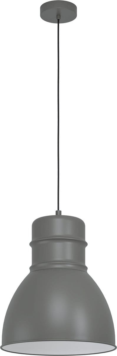 EGLO Ebury Hanglamp - E27 - Ø 38 cm - Grijs/Wit