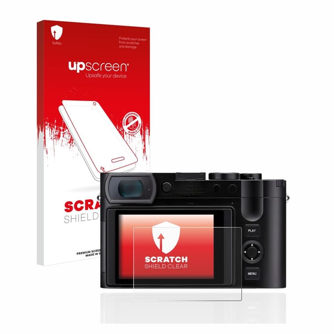 upscreen - Screenprotector voor Leica Q3 / Q3 43 - Folie Beschermfolie transparant