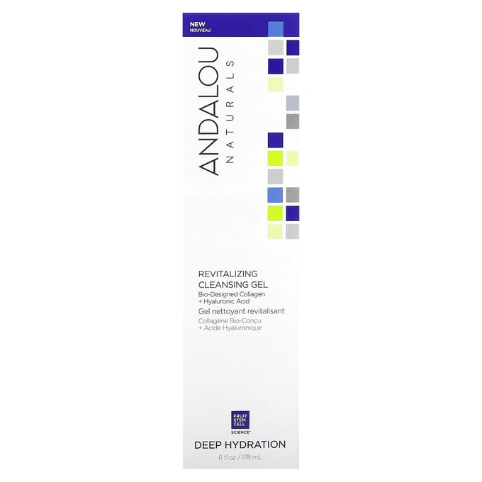 Andalou Naturals, Revitalizing Cleansing Gel, 6 fl oz (178 ml) blue