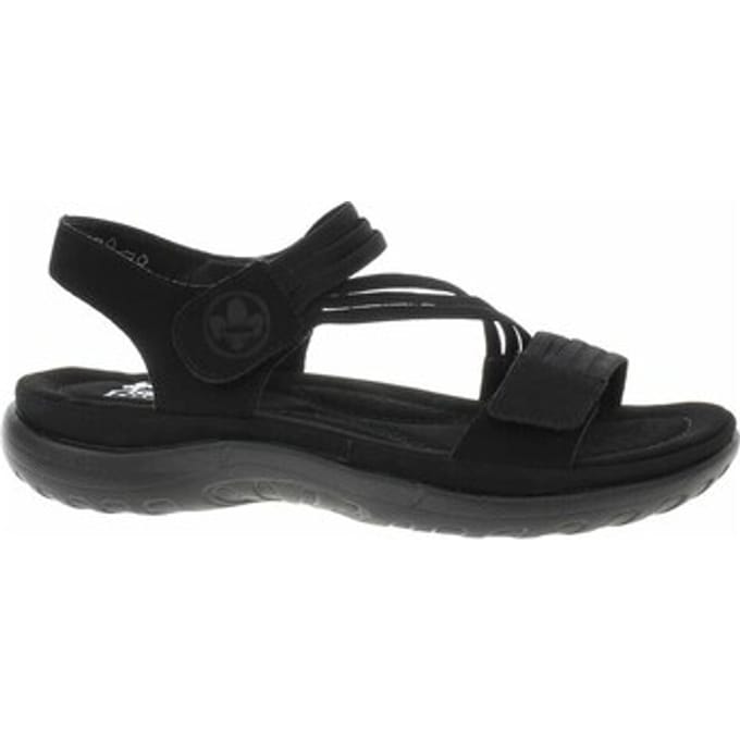 Rieker Sandals 64870, Vrouwen, Zwart, Sandalen, maat: 37