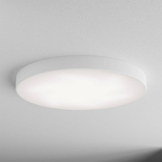 TEMAR LIGHTING Plafondlamp Cleo 800, wit, sensor, IP20, Ø 78 cm, metaal