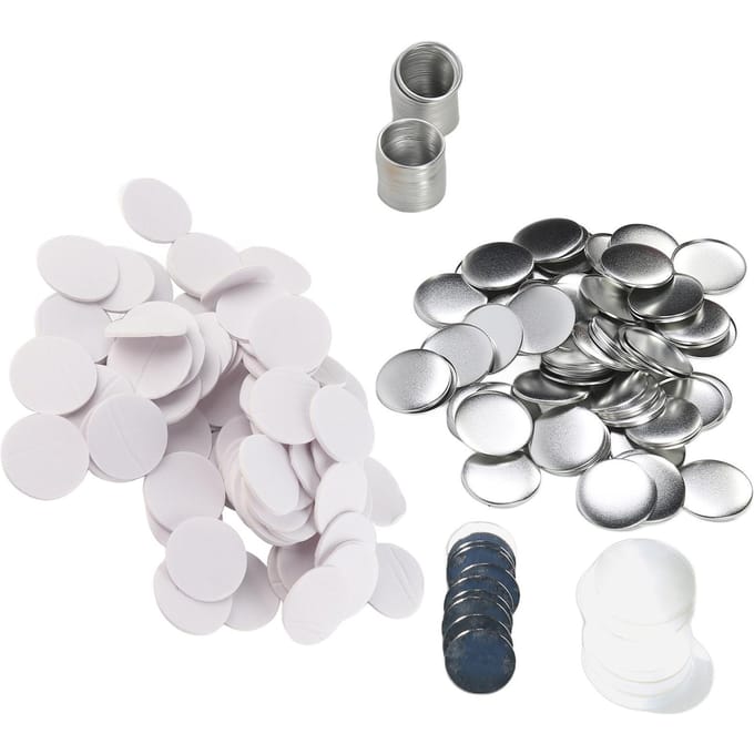 100 Sets 58mm Spiegel Ronde Buttons Onderdelen DIY Blanco Roestvrij Blik Button Maker Benodigdheden voor