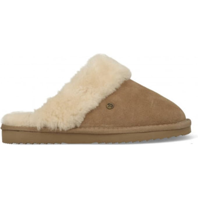 Warmbat Flurry Vrouwen Sloffen - Lichtroze/Taupe - Maat 36