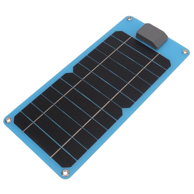 Chargeur de panneau solaire Solaire 8W 5V Portable Étanche Chargeur de batterie de voiture Pour Bateau Remorque Camping-car blue