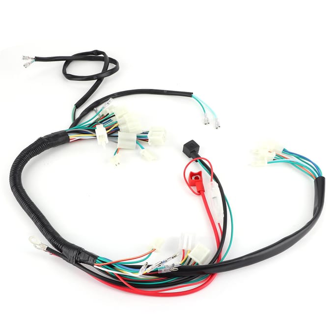 Motor Start Draadboom Kabelboom voor 50cc 110cc 125cc PIT Quad Crossmotor ATV white