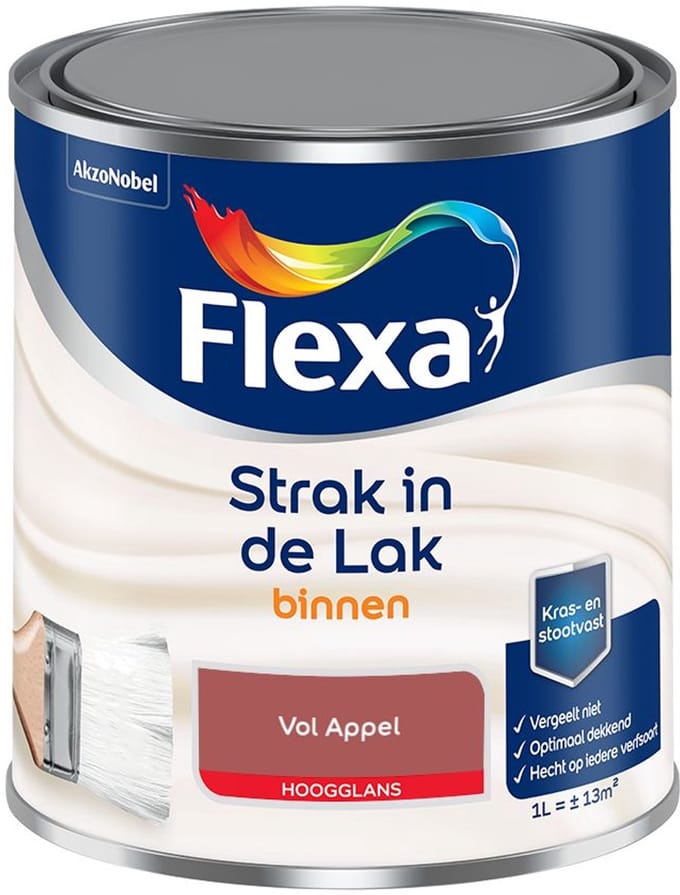 Flexa - Strak In De Lak Binnenlak Hoogglans - Vol Appel - Mengverf - 1 L