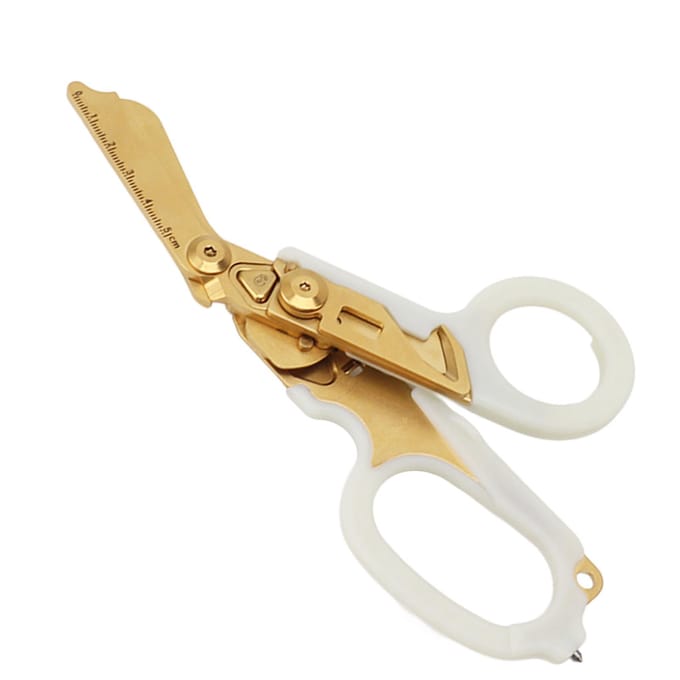 Noodhulp Schaar Thuis Multifunctioneel Opvouwbaar Medisch Opvouwbare Schaar voor Buiten beige