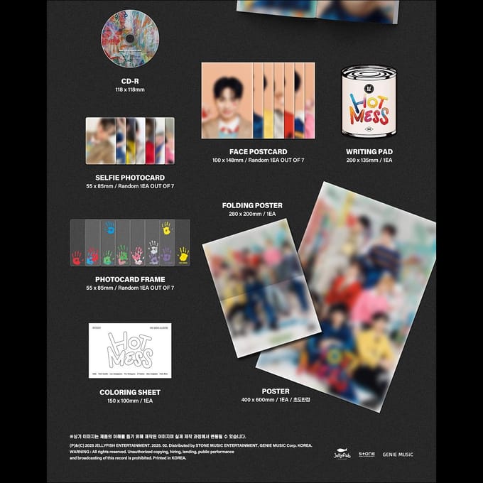 EVNNE 4e mini-album HOT MESS No POB Random pink