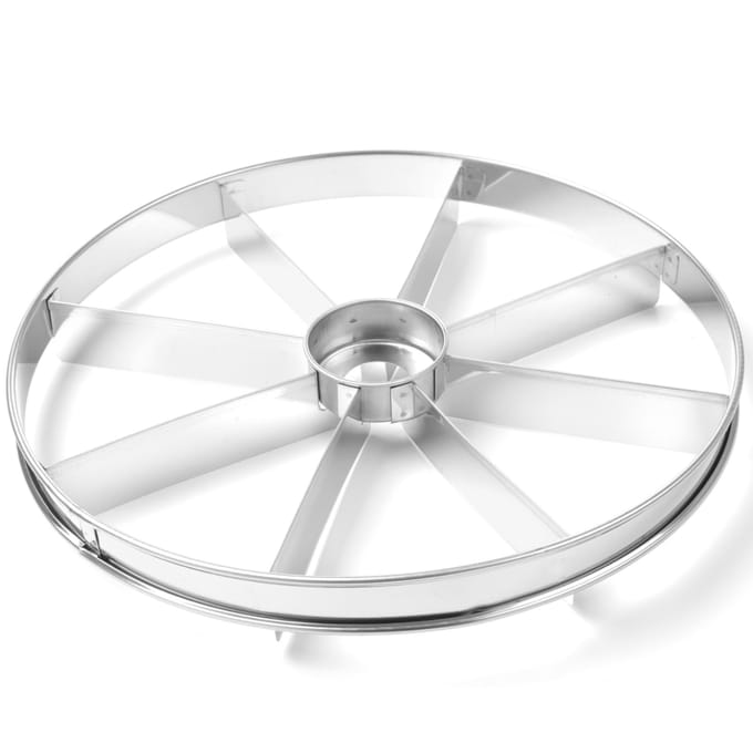 HENDI Taartsnijder - Keukengereedschap - Roestvrij staal - 8 porties - Ø320 mm