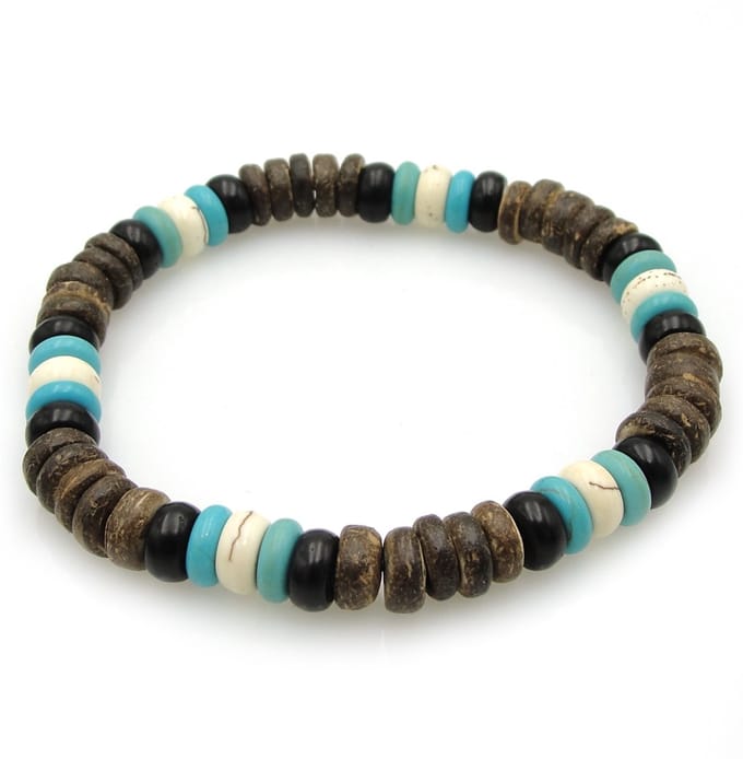 No Evil kralenarmband Tropic Blue
