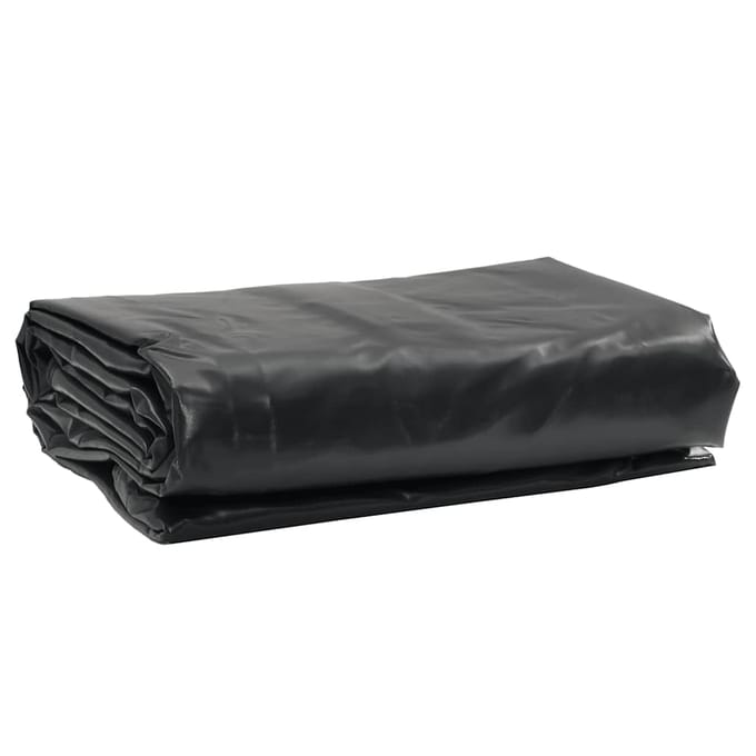 vidaXL - Zeil - 650g - / - m² - Zwart - 1 - x - 2,5 - m - Canvas - met - PVC-coating