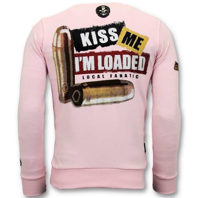 Exclusieve Sweater Heren - Trust No Bitch - Roze