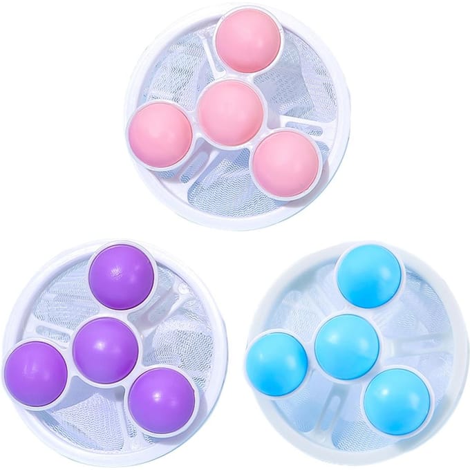 3 Stuks Push Bubble Wasmachinestukken Wasmachinestukken Multifunctioneel Geen Knoopvorming Wasmachine white