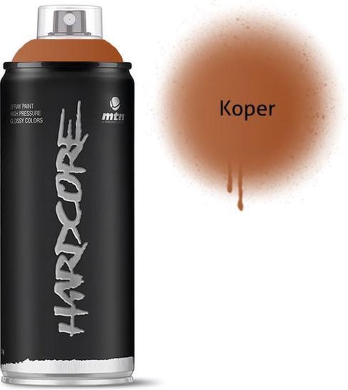 MTN Koperen spuitverf - 400ml hoge druk en glans afwerking