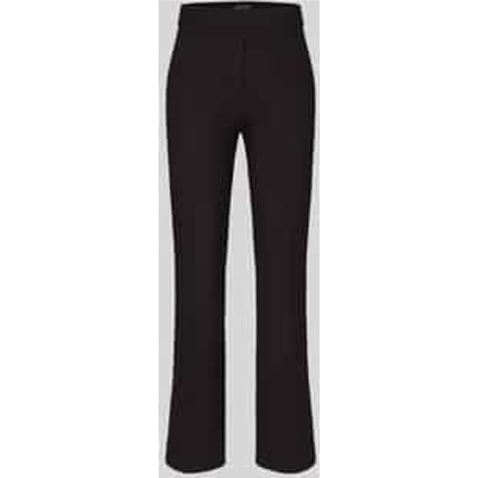 Regular fit rechte broek van viscosemix model 'Editta'