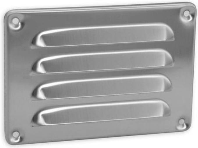 NEDCO ventilatierooster | schoepenrooster | RVS | 130 x 90 mm | RVS