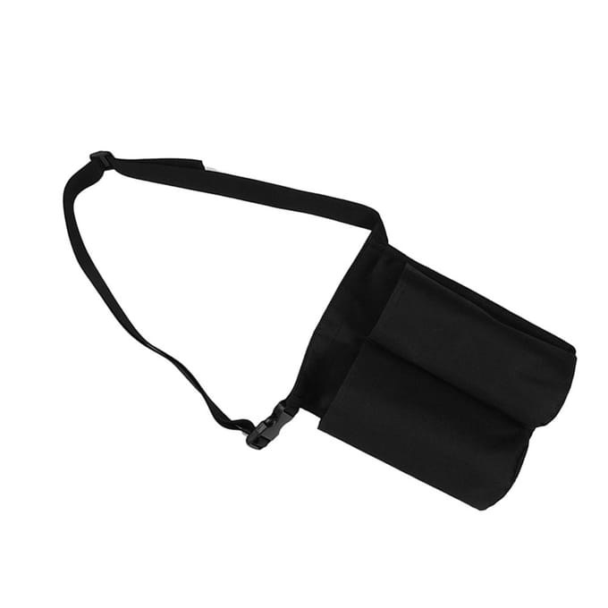 Verstelbare Massagefles Holster Massagelotion Massageolie Taille Hangtas black