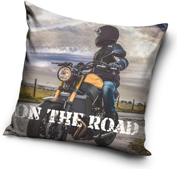 Sierkussen Motorbike 40x40 cm (inclusief vulling)