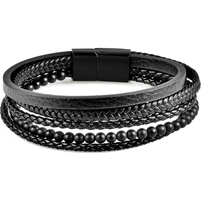US Polo Assn Jewellery Brandon Zwarte Armband