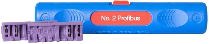 WEICON Profibus-Stripper Nr. 2 – Striptang – 5,5-8 mm – Blauw – Solinger Staal