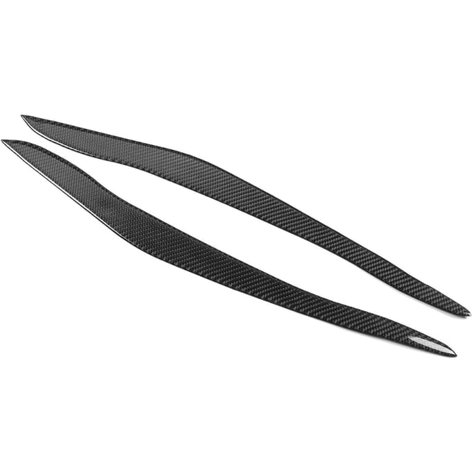 2 stuks Koolstofvezel Koplamp Wenkbrauw Buitendecoratie Geschikt voor X5 E70 2007-2013 black