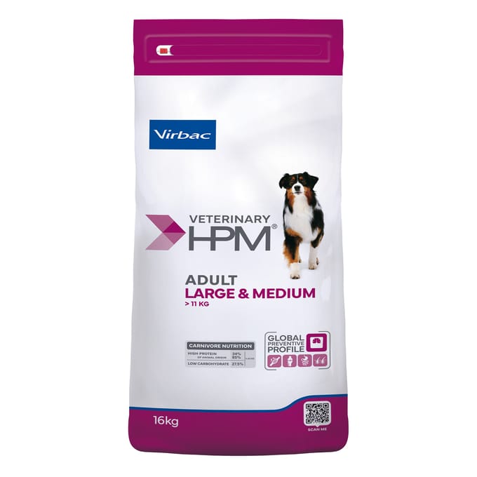 Virbac Veterinary HPM Volwassen Hond Large & Medium - 16 kg