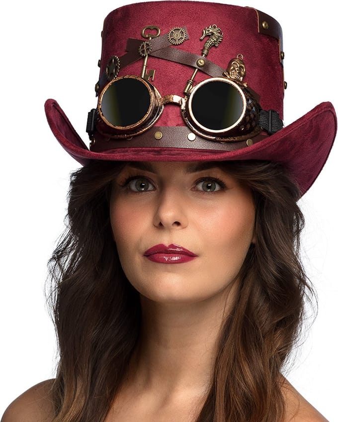 Boland - Hoed Keypunk - 57-60 - Volwassenen - Unisex - Steampunk - Sciencefiction
