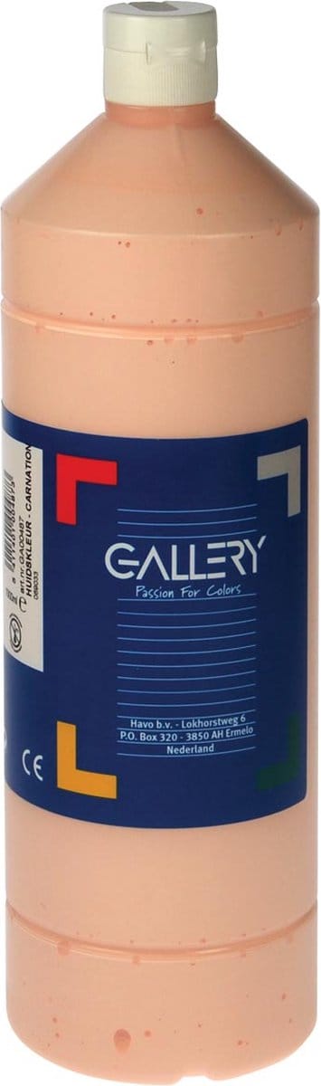 Gallery plakkaatverf, flacon van 1 l, Beige 6 stuks
