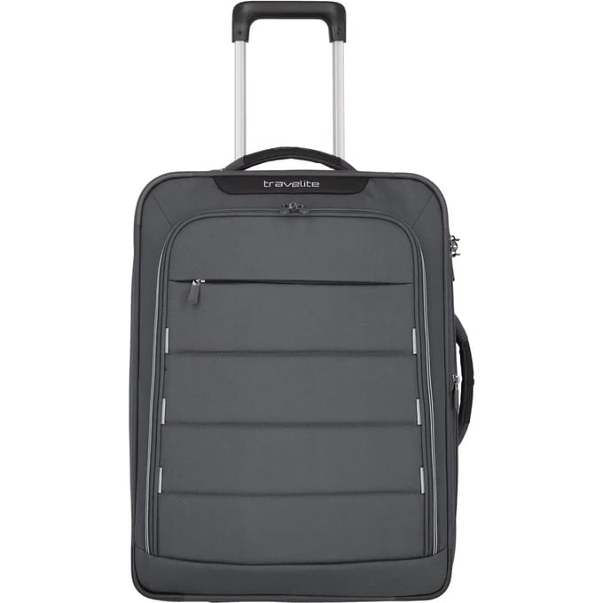 travelite Skaii 4W Hybrid-Trolley Summit Grey Donkergrijs 55cm
