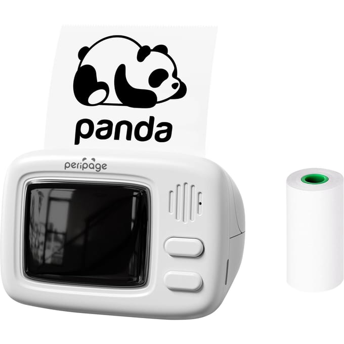 Peripage A2 Mini thermische printer Pocket Label Maker Alles in één BT Connect zelfklevende tag DIY-datum wit