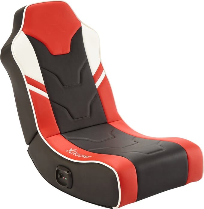 Gamestoel - Shadow - inklapbaar - 2.0 audio - 2 speakers - floor rocker - zwart/rood (X Rocker)