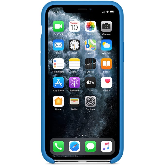 Silicone Backcover voor de Apple iPhone 11 Pro - Surf Blue