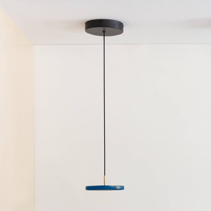 UMAGE Hanglamp Asteria Micro V2 - petrol - Brass Top
