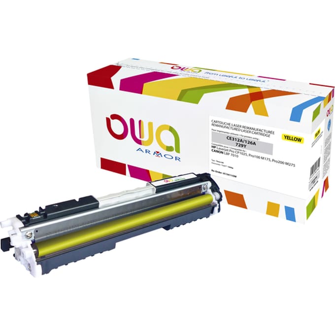 Tonercartridge OWA alternatief tbv HP CE312A geel