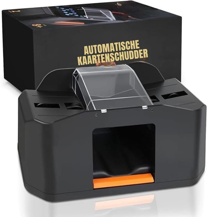 RWB® Kaartschudmachines - Kaartschudmachine - Schudmachine - Zwart - 20cm x 10cm x 9cm