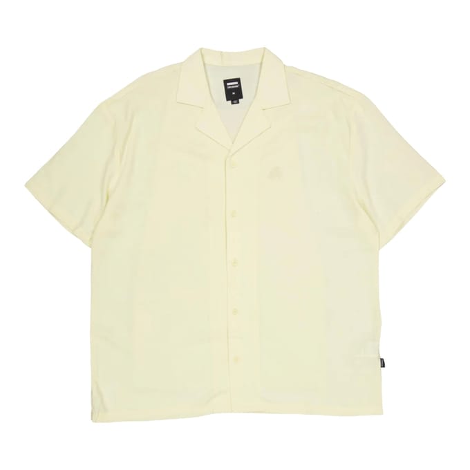 dr denim madi shirt - lichtgeel borduurwerk