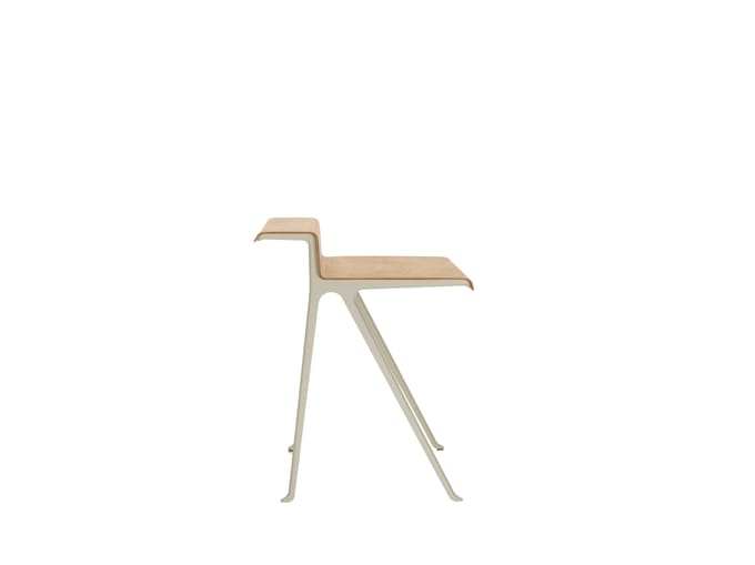 Vitra Courier bureau - krijt gepoedercoat - Eiken naturlijk geolied