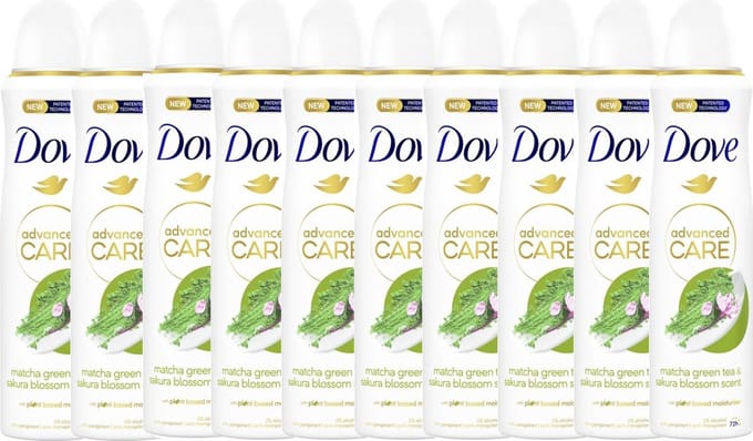 Dove Deo Spray - Matcha & Sakura Awakening 10 x 150 ml Grootverpakking