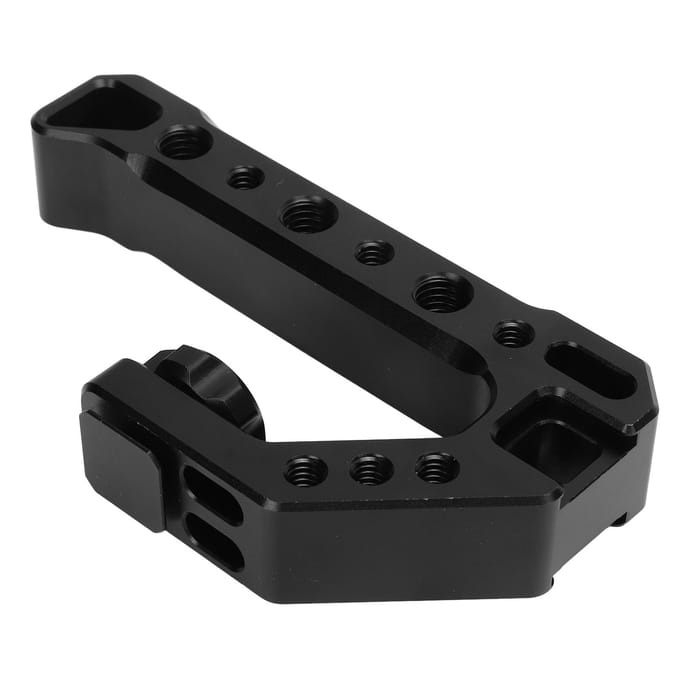 SLR Camera Top Handgreep Grip Systeemcamera Handgreep Cold Shoe Adapter Bevestiging Handheld Stabilisator gray