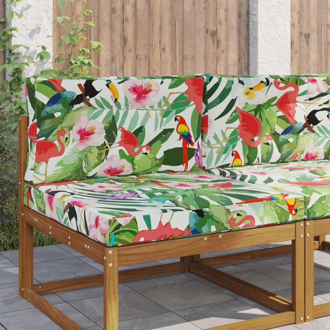vidaXL - Buitenbankkussen - Polyester - kleurrijk - 80 - x - 80 - cm