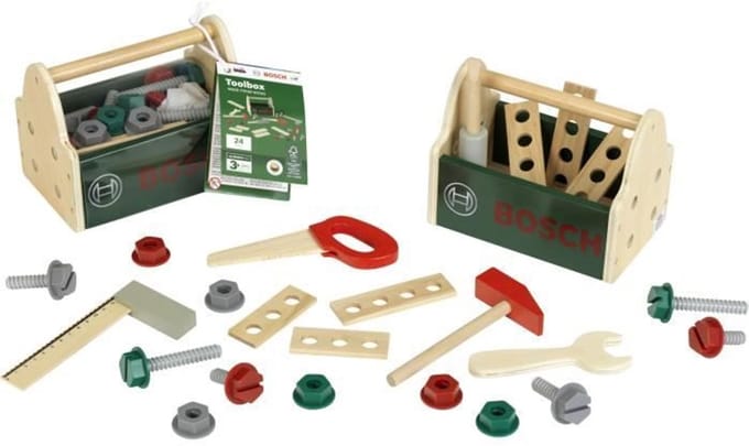 Bosch Tool Case - KLEIN - 8161 - FSC Hout met Accessoires - Leeftijd 3 en ouder