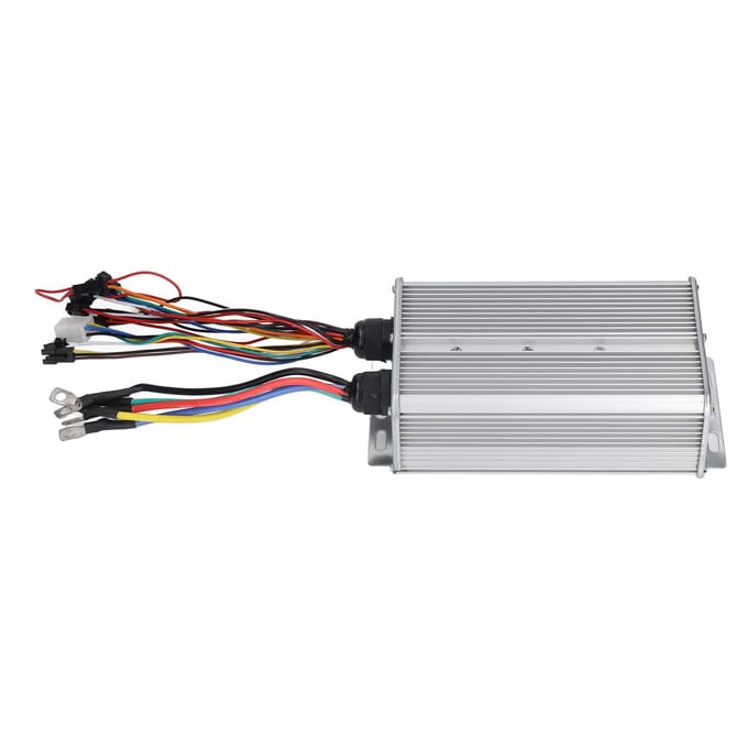 48V 72V 60A Elektrische Fiets Controller Dual Mode 18 Buis Sinusgolf Controller met SM Connector gray