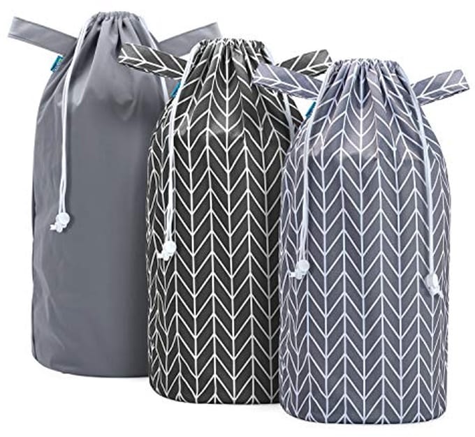 3-Pack Herbruikbare Luierbakzakken - Waterdichte Nappy Bin Bag voor Opslag