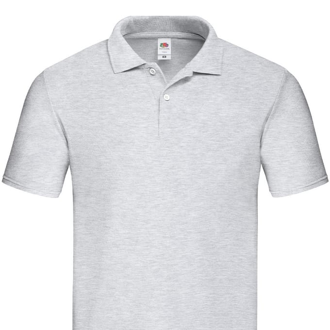 Fruit of the Loom Heren Original Heather Poloshirt (Grijs)